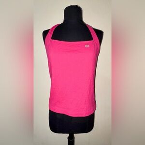 Lacoste Vintage Y2K Sz 40 Medium Women's Hot Pink Halter Tank Top